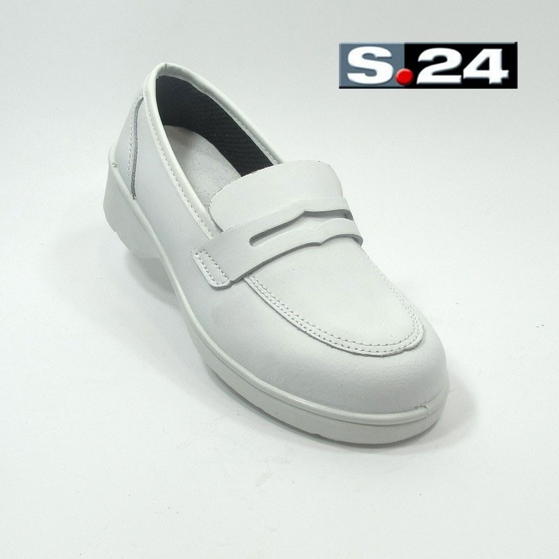 MOCASSIN DE SÉCURITÉ FEMME SB S24 ROMANE BLANC